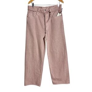 Agolde Women's low rise wide leg jeans in Dusty Pink